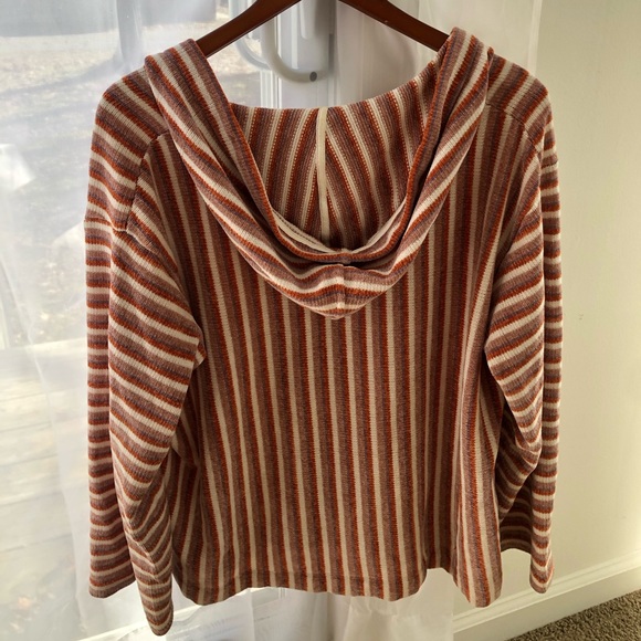 Anthropologie Saturday Sunday Chenille stripped hoodie - Picture 4 of 6